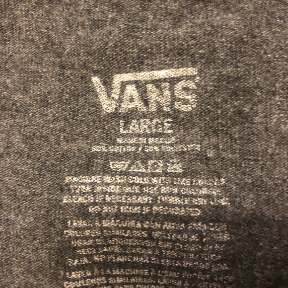 Classic Vans grey short sleeved t shirt, large - Picture 3 of 3